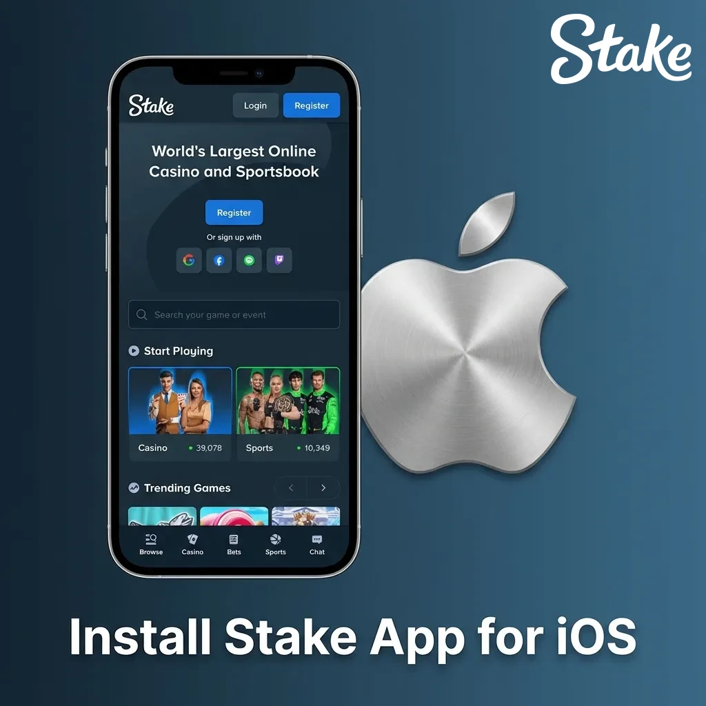Stake browser access on iPhone