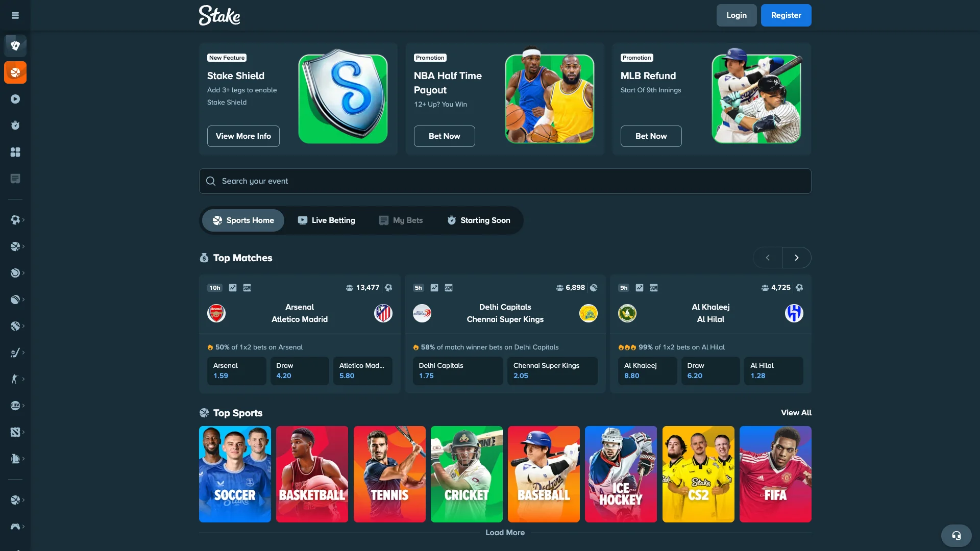 Sportsbook and event markets