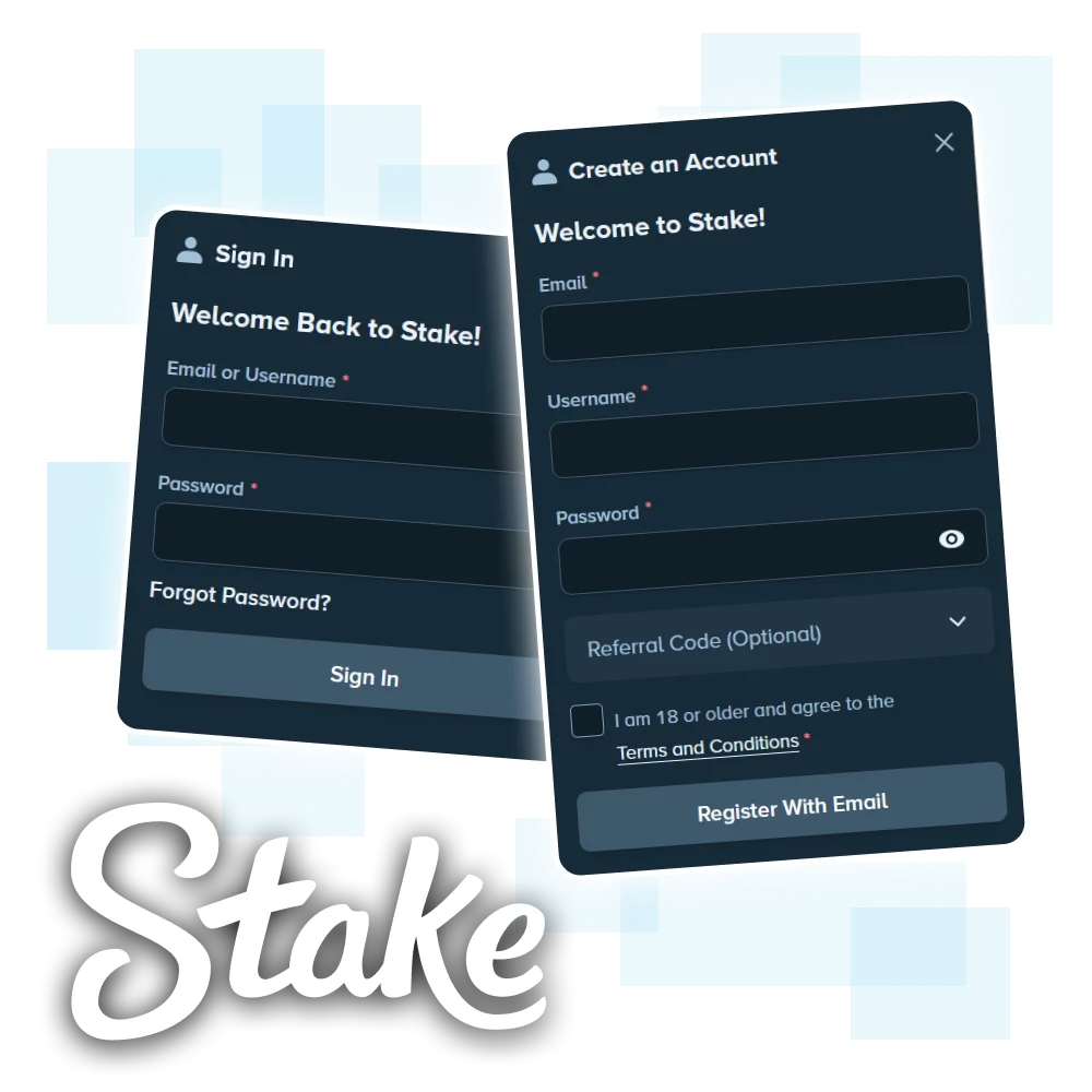 Stake account registration interface