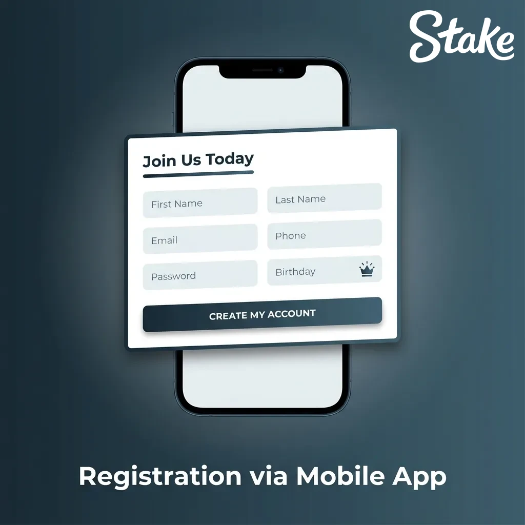 Mobile account registration steps